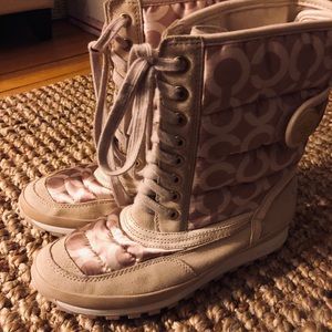 Coach Lace-Up Winter Boots